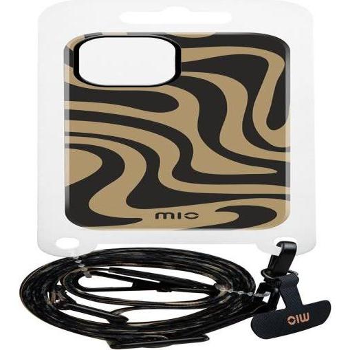 Mio Back panel cover Lanyard strap Swirl, Cordino per smartphone, Multicolore