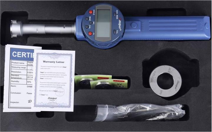 Produktbild Dasqua 4700-1005 Digitales 3-Punkt-Bohrmessgerät mit Schnappverschluss 16 - 20mm 1St. (2 cm)