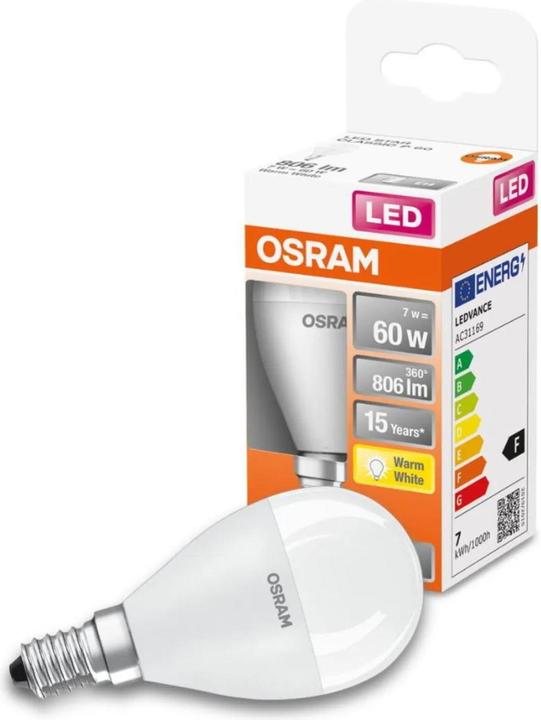 Produktbild Osram Led Star Classic P (E14, 60 W, 806 lm, 1 x, F)