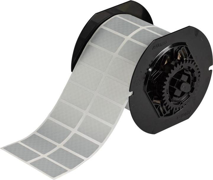 Actual product image Brady B33 Series tamper-proof labels made of metallised polyester (3.81 cm)