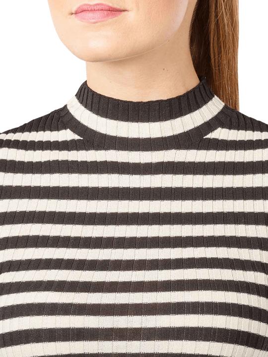 Produktbild Armedangels Alaania Pullover Stand-Up Collar Black/Oatmilk (L)