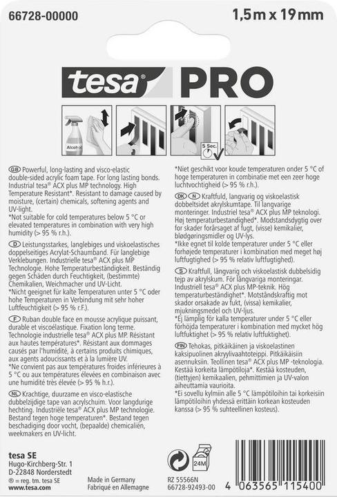 Image du produit tesa Ruban adhésif double face (19 mm)
