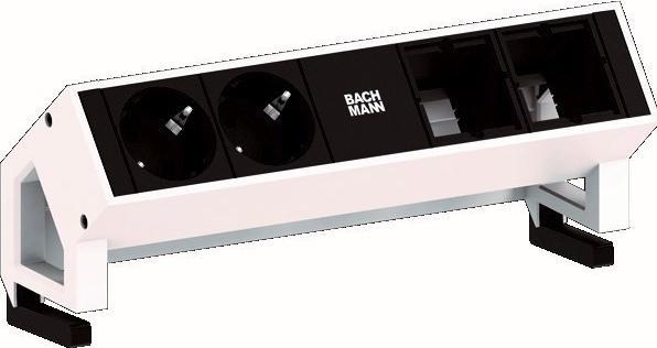 Immagine prodotto Bachmann DESK2 - 2xSchuko & 2xEmpty (2x, CEE 7/3)