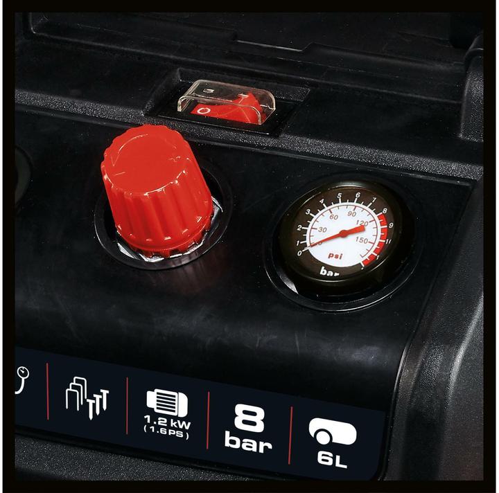 Immagine prodotto Einhell TC-AC 190/6/8 OF Set (6 l, 8 bar)