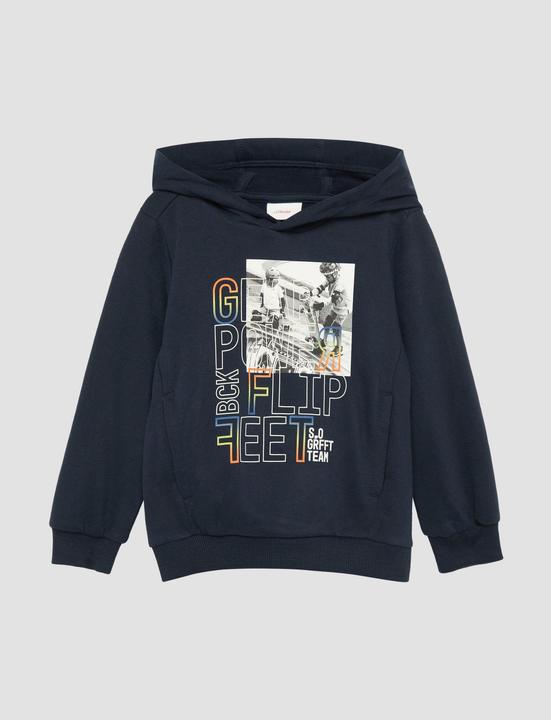 Immagine prodotto S.Oliver Sweatshirt Kapuzen-Sweatshirt mit Fotoprint (104, 110)