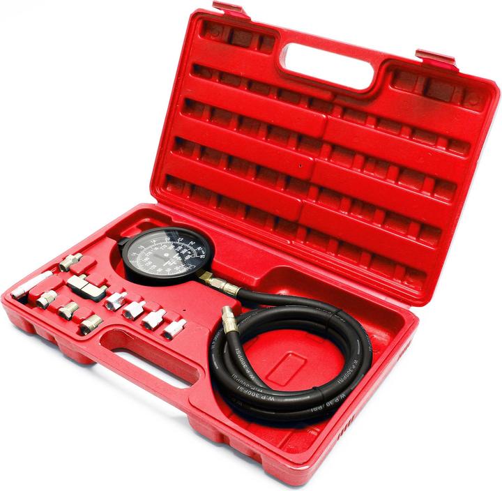 Produktbild Wiltec Öldruckprüfer 12teilig 0-35bar Öldruckmesser Öldrucktester Motoröl
