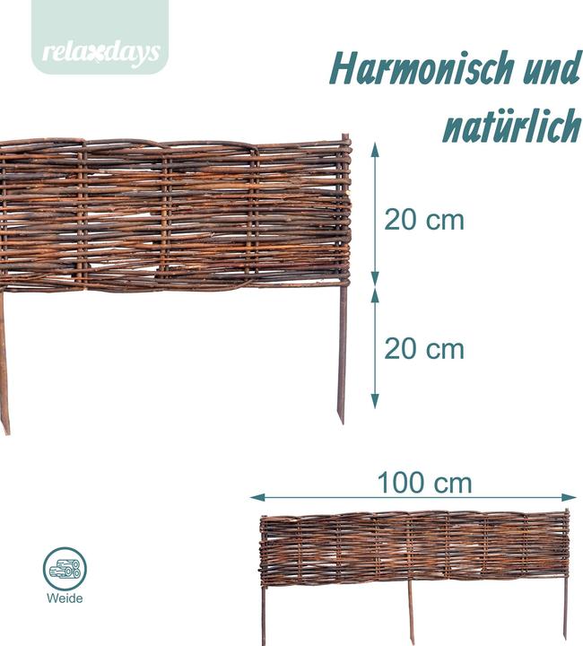 Actual product image Relaxdays flowerbed edging (1 cm)