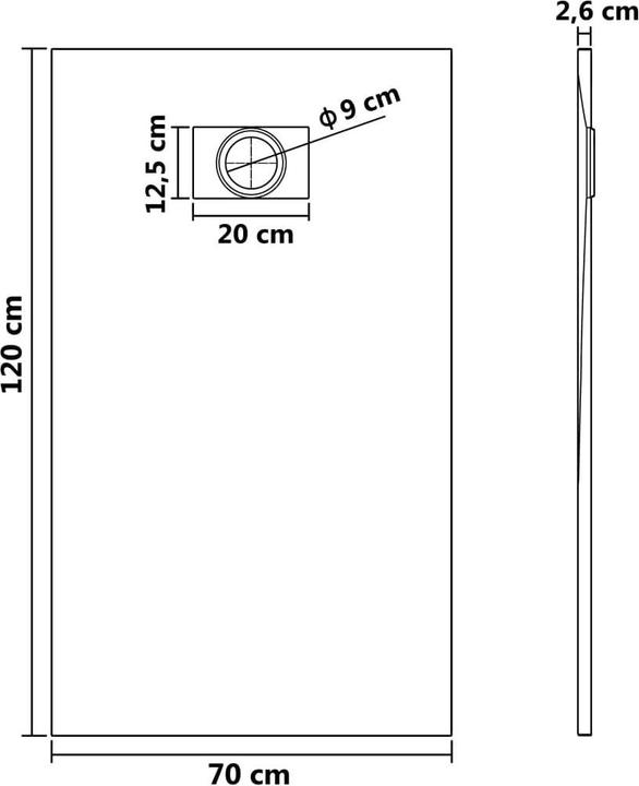 Immagine prodotto vidaXL Duschwanne