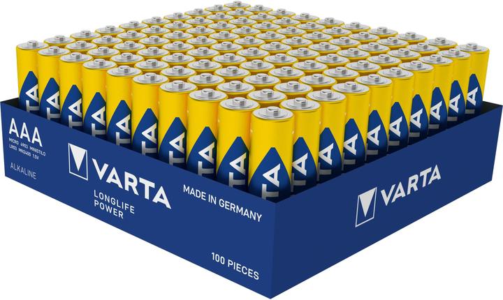 Actual product image Varta Longlife Power AAA Tray 100 (100 pcs., AAA)