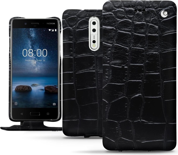Actual product image Noreve Leather cover vertical (Nokia 8)