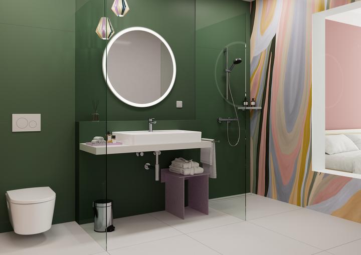 Produktbild hansgrohe Pulsify Select S Brauseset 105, 3jet Relaxation, Ecostat Element, EcoSmart, Brausestange 6