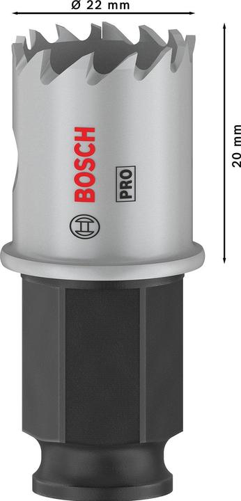 Productafbeelding Bosch Professional Zubehör PRO Plaatmetaal PC Plus gatenzaag, 22 mm (22 mm)