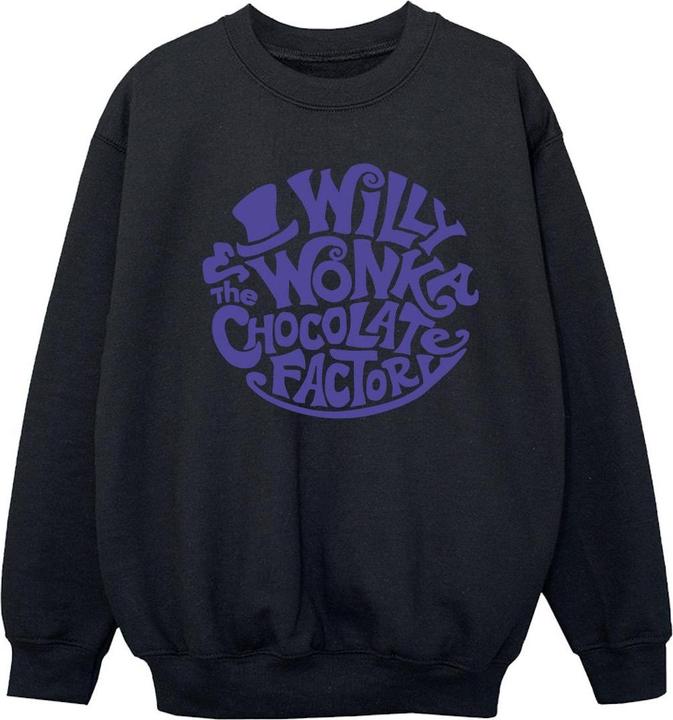 Actual product image Willy Wonka & the Chocolate Factory Girls Typed Logo Sweatshirt (140, 146)