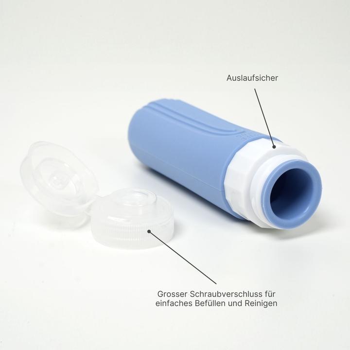Image du produit Hermex Set de 4 bouteilles de voyage (Flacons pour liquide, Produits d'hygiène, Nécessaire)