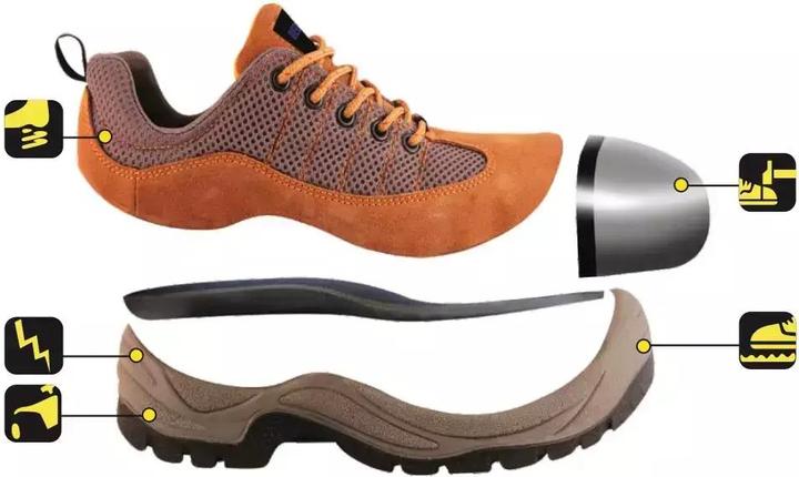 Productafbeelding Dedra Werkschoenen P3, suède, maat: 43, cats. S1 SRC (S1, 43)