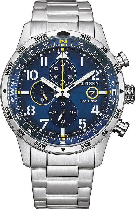 Productafbeelding Citizen CA0790-83L Eco-Drive chronograaf 43mm 10ATM (Chronograaf, 43 mm)
