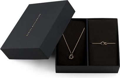 Daniel Wellington Belle parure de bijoux plaqués or Elan Unity DW00300004 (collier. bracelet)