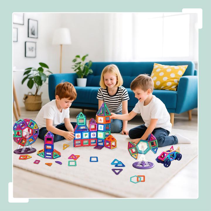 Produktbild Relaxdays Magnetbausteine Set für Kinder
