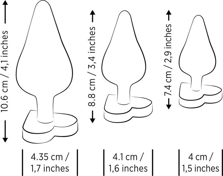 Produktbild Romp Luster Silikon Butt Plug Set