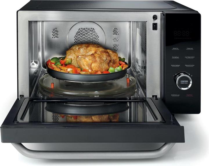 Image du produit Hisense H30MOBS10HC Four à micro-ondes Surface plane Combi-micro-ondes 30 L 1000 W Noir (30 l)