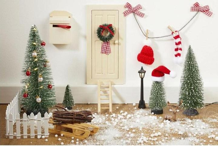 Actual product image Hobby Fun Mini Utensils Knitted Hat 2 pieces, Red