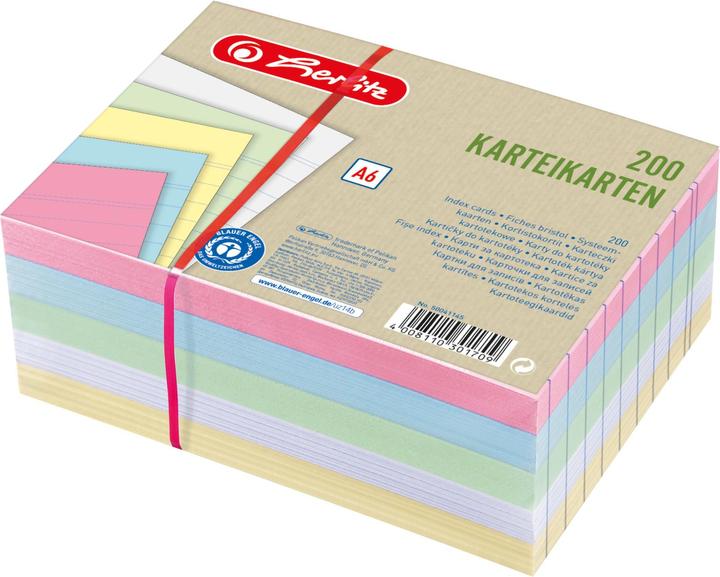 Herlitz Scheda indice (A6, 180 g/m², 180 x)