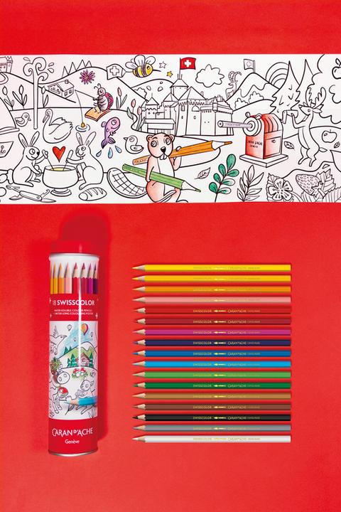 Produktbild Caran d'Ache Swisscolor Metalldose Farbstifte (18 x)