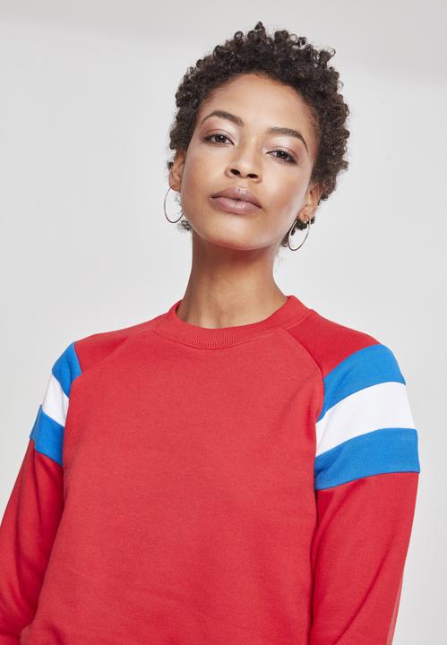 Immagine prodotto Urban Classics Girocollo con maniche a strisce da donna (XL)