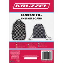 Actual product image Kruzzel Backpack 22L - Chessboard 24530 (22 l)