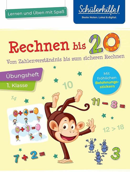 Rechnen bis 20 - Übungsheft 1. Klasse (Deutsch, 2020)