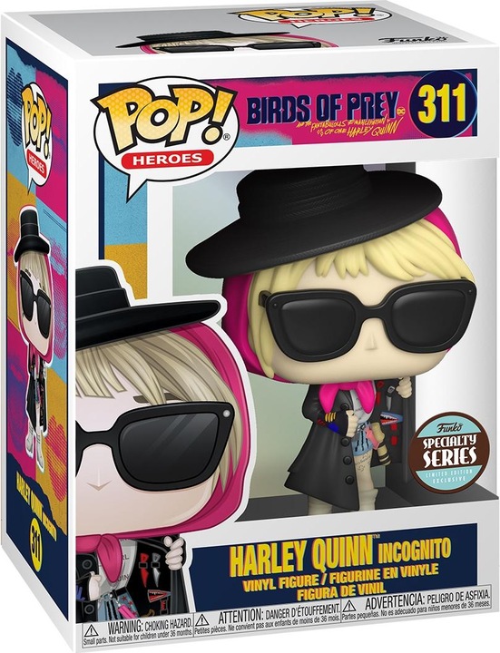 Actual product image Funko POP! Birds of Prey - Harley Quinn (Incognito) Excl
