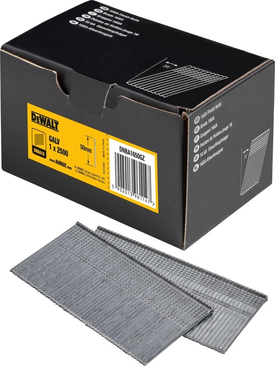 Immagine prodotto DeWalt Chiodi a testa invertita 16A | PCK(2500)STAUCHK.NÄG.VZ 1,6X50