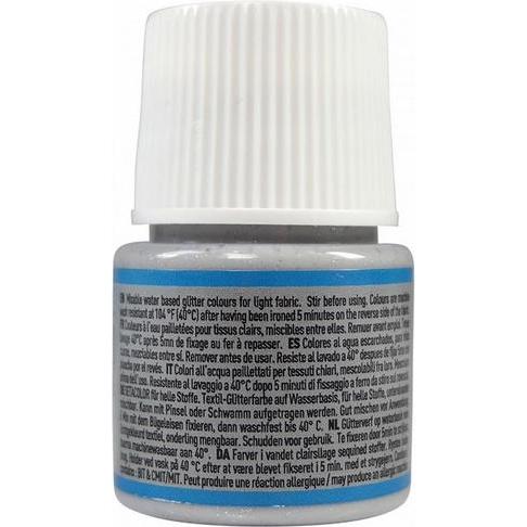 Thumbnail - Pebeo, Künstlerfarbe + Bastelfarbe, Setacolor helle Stoffe (Silber, 45 ml)