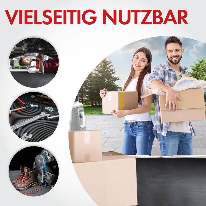 Immagine prodotto Walser Gummimatte Saturn, zuschneidbare Meterware feinripp 100x250 cm schwarz