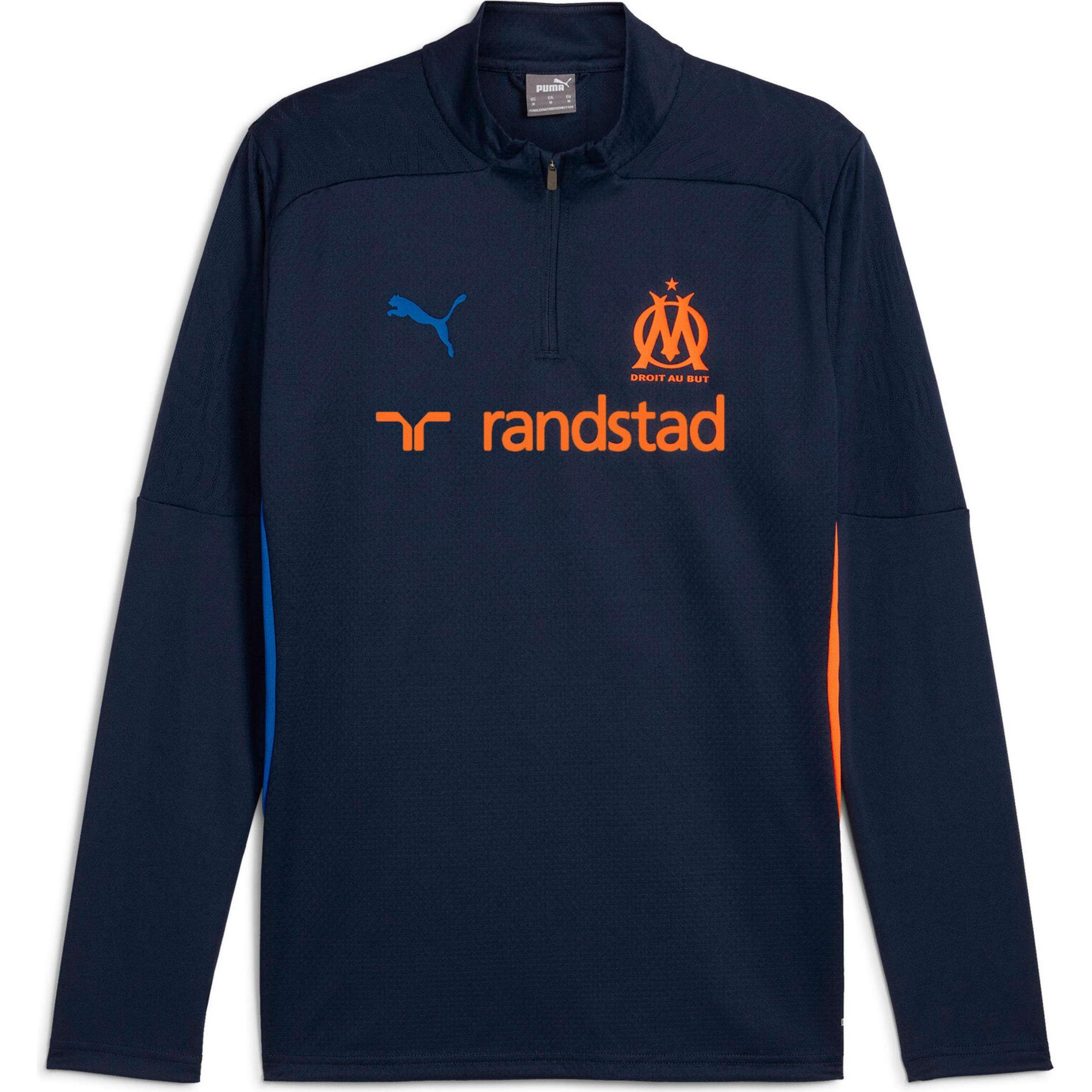 Thumbnail - Puma, Herren, Sportshirt, OM Training 1/4 Zip Top (L), Blau, L