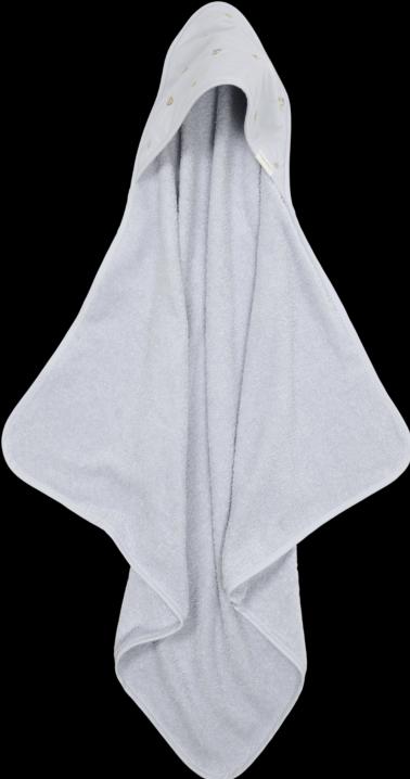 Little Dutch Hooded towel embroidered Blue - 100x100 cm