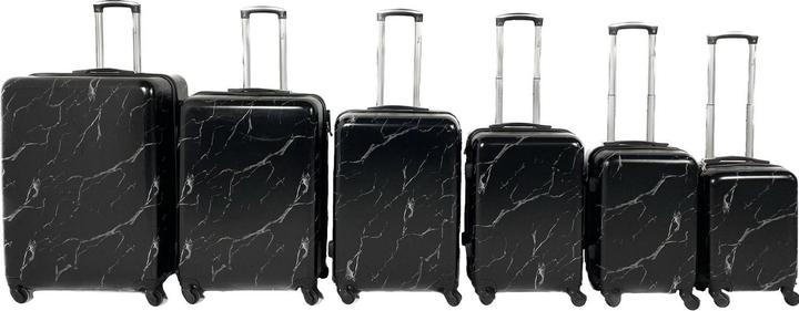 Produktbild Trolleymax Trolleymaxx Reisekoffer Marmor Schwarz Matt