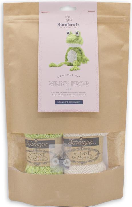 Actual product image Hardicraft Frog Vinny - Crochet Set