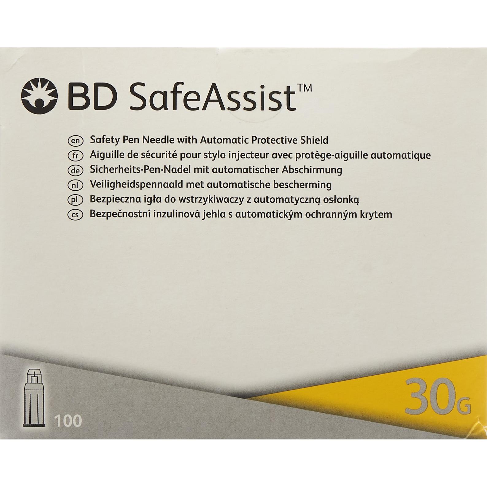 BD, Praxisbedarf, SafeAssist Sicherheitspennadel 8mm 100 Stk