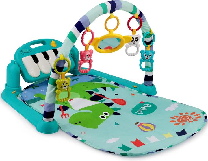Activity Board Spieldecke mit Spielbogen, Aktivitätsdecke mit Klavier und Rassel, multifunktionaler