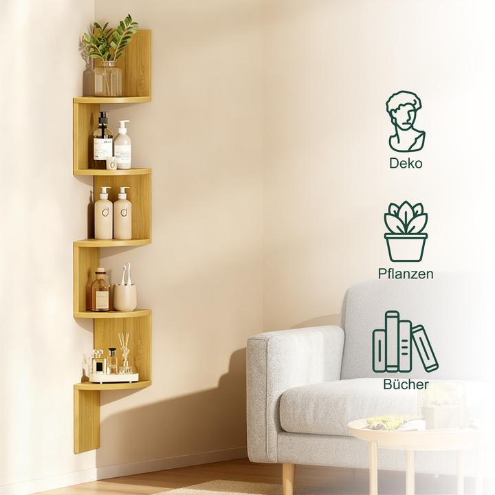 Produktbild Relaxdays Eckregal (20 x 20 x 125 cm)