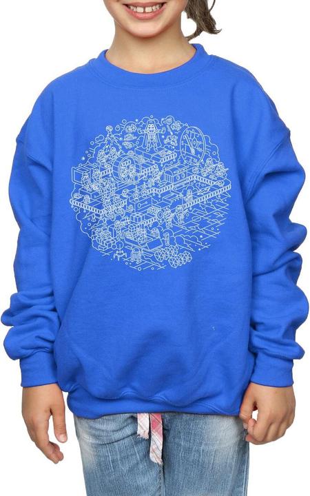 Produktbild Star Wars Christmas Death Star Sweatshirt Mädchen (152, 158)