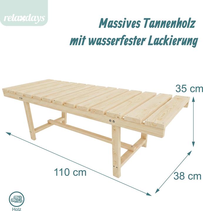 Produktbild Relaxdays Gartenbank