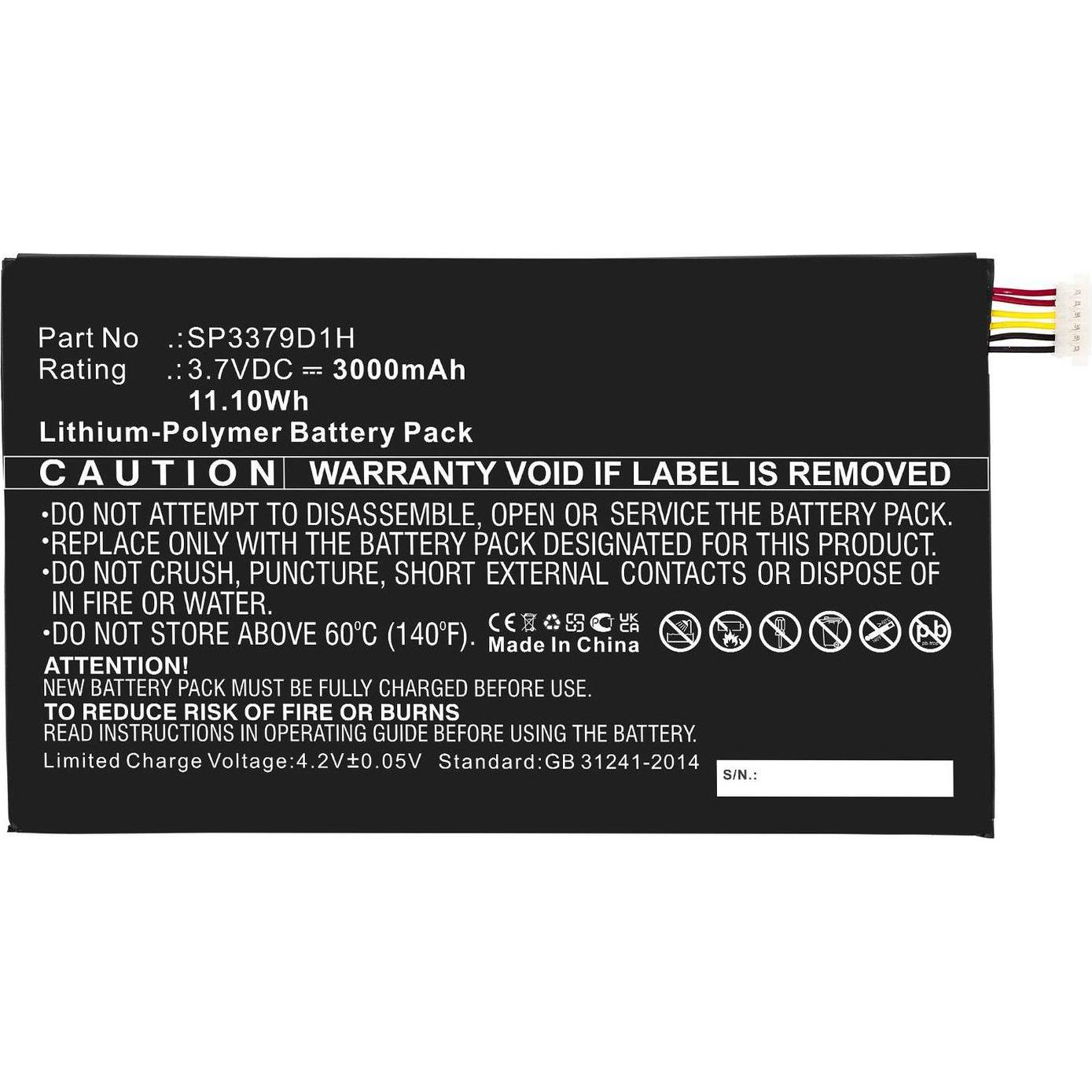 CoreParts Battery for Samsung Mobile (4400 mAh), Notebook Akku, Schwarz