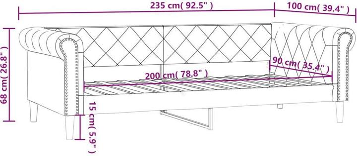 Produktbild vidaXL Tagesbett (Recamiere)