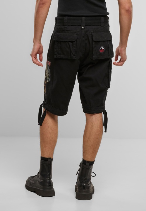 Actual product image Brandit Iron Maiden Savage Shorts The Number of The Beast black edition - 190545 (S)