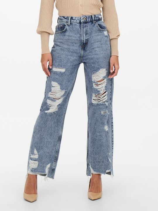 Produktbild Only ONLDad High Waist Destroyed Flared Jeans (W27/L34)