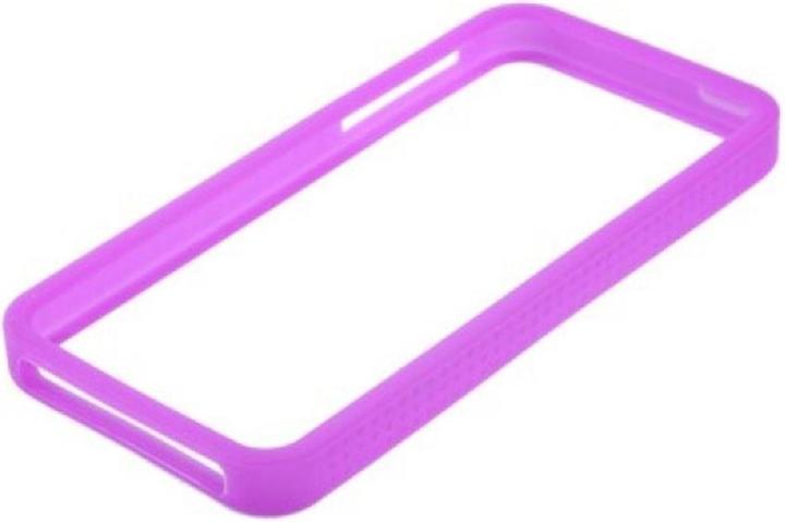 Actual product image König Design Protective Cover Silicone Bumper for Mobile iPhone 5 & 5s Purple (Apple iPhone 5)