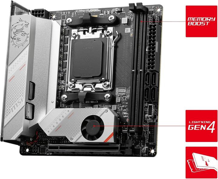 Actual product image MSI MPG B650I EDGE WIFI (AM5, AMD B650, Mini-ITX)