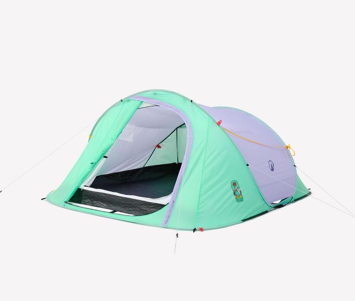 Quechua Instant 3-person camping tent, 2 Seconds Limited Edition, Summer ( Wurfzelt, 3.56 kg, 3 Personen)